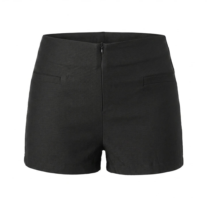 Elegant Zip-Front Shorts