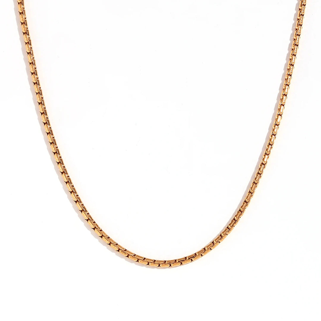 Gold-Tone Stainless Steel Chain Necklace