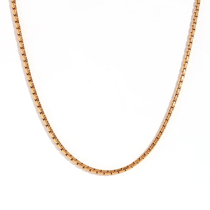 Gold-Tone Stainless Steel Chain Necklace