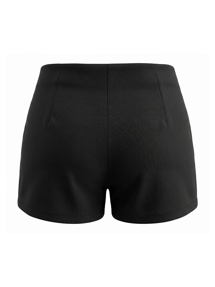 Elegant Zip-Front Shorts
