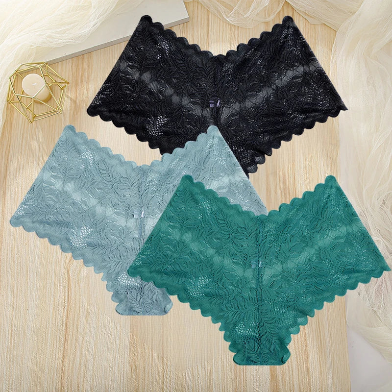 Seamless Lace Panty Set – 3 Pack