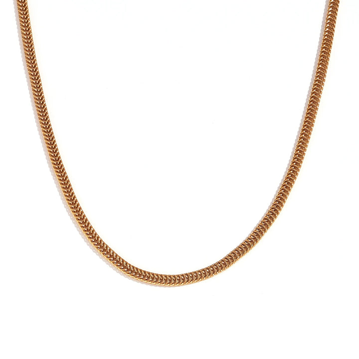Gold-Tone Stainless Steel Chain Necklace
