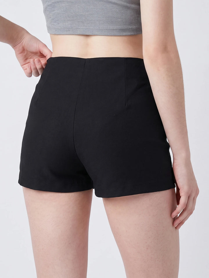 Elegant Zip-Front Shorts