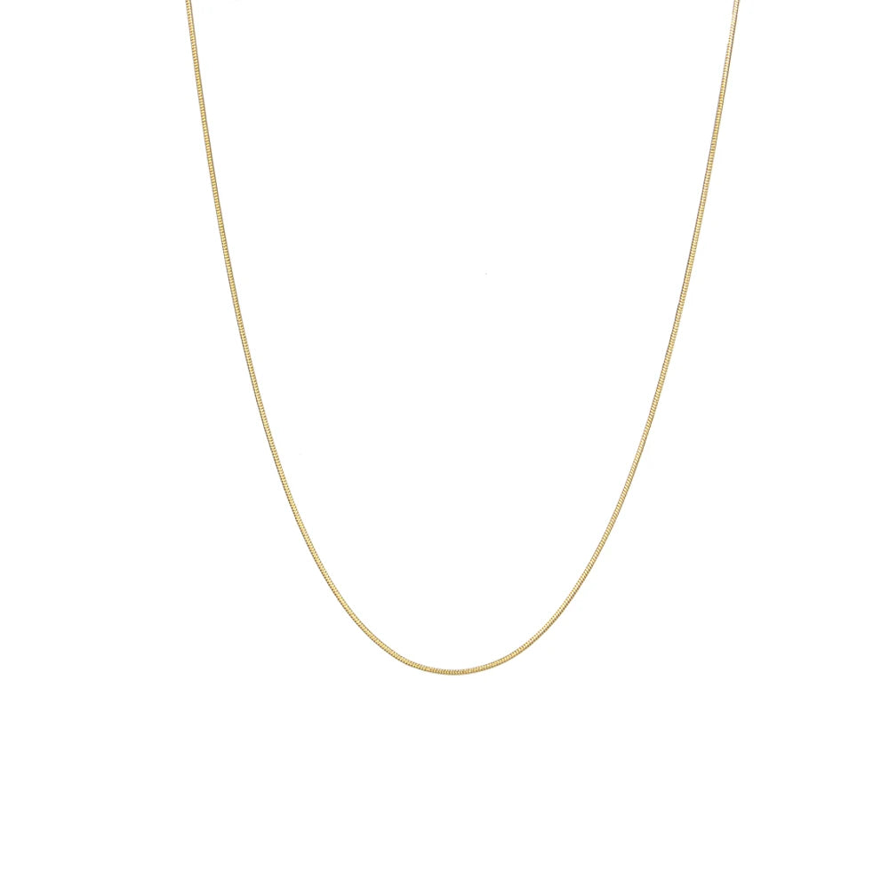 Gold-Tone Stainless Steel Chain Necklace