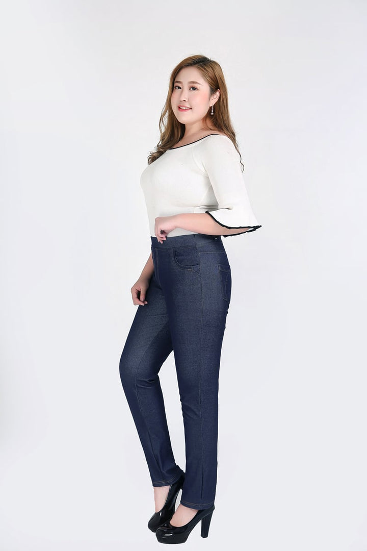 Women's High Waist Stretch Oversized Jeans