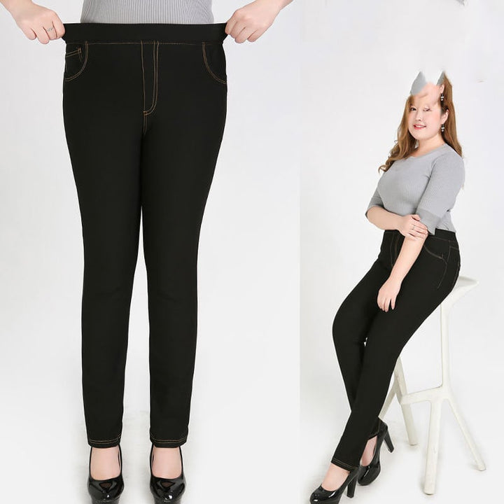 Women's High Waist Stretch Oversized Jeans